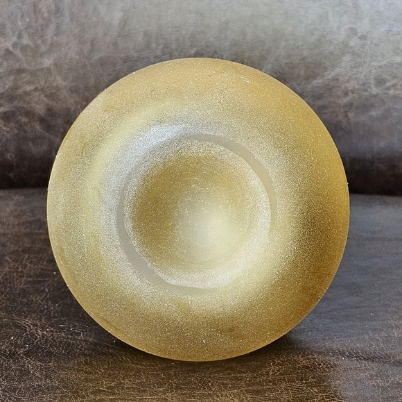 Blenko Glass Pears Frosted Golden Amber 8.5” Fruit Figurines Handblown - Picture 4 of 9